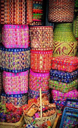 Cestos para ropa tejidos