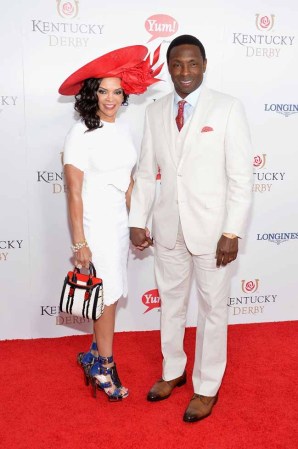 Jugador de baloncesto Avery Johnson y su esposa Cassandra Johnson