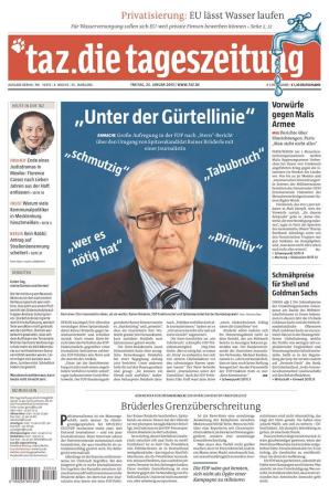 Die Tageszeitung, de Alemania, encarna el típico periódico de la década del 90'.