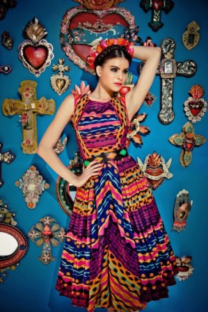 Vestido diseño mexicano