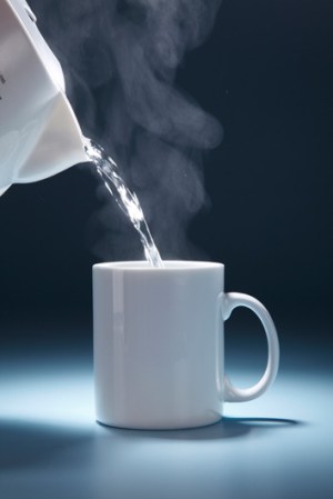 2. Agua caliente: Si no puedes tomar limón, tómate un vaso de agua caliente al despertar.