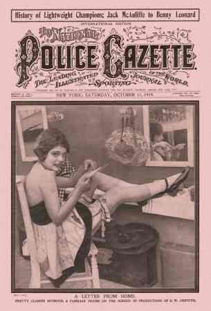 El "Police Gazette" se fundó en 1845.