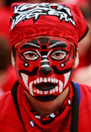 Un fan de Corea del Sur.
