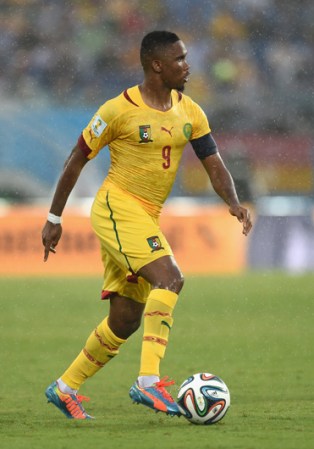 Samuel Fils Etoo de Camerun en el este 2014