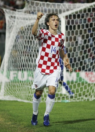 Luka Modric de Croacia en el 2006