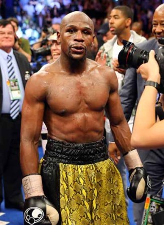 El pugilista Floyd Mayweather retuvo el título del peso welter del Consejo Mundial de Boxeo (CMB) al vencer por decisión unánime a Robert Guerrero.