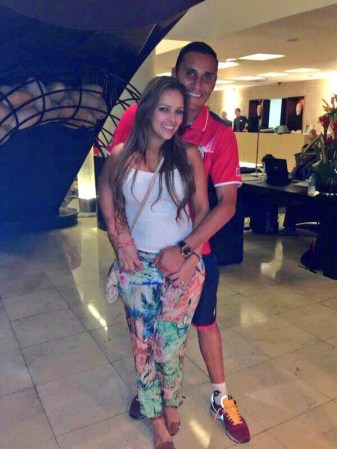 Andrea Salas: dejó el modelaje para seguir a Keylor Navas.