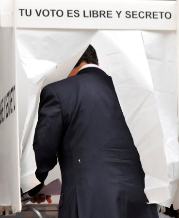 Como el de todos los mexicanos, el voto de Peña Nieto fue secreto.