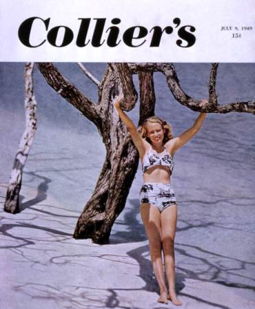 La Florida, sus playas y sus mujeres eran frecuente tema central de revistas como la legendaria "Collier's", en este caso un ejemplar de 1965.