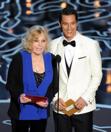 Los actores Kim Novak y Matthew McConaughey