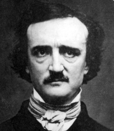 Edgar Allan Poe, escritor estadounidense. Su muerte sigue siendo un misterio, aunque se presume que murió a causa del alcoholismo.