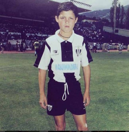 Cristiano Ronaldo cuanod era un niño.