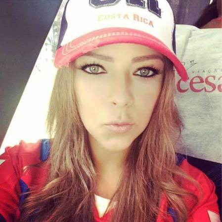 Andrea Salas: dejó el modelaje para seguir a Keylor Navas.