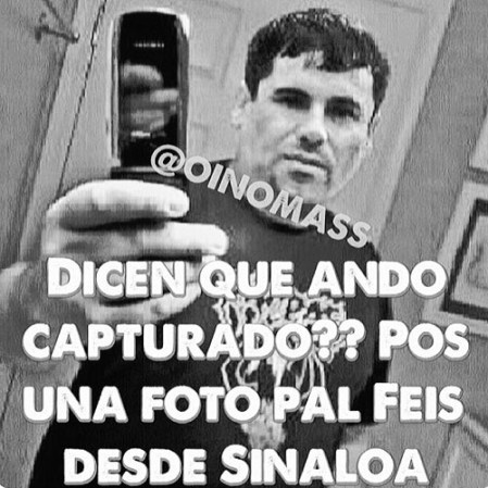 En las redes sociales, como ya es de costumbre, no se hizo esperar la reacción en “memes”, de la captura del narcotraficante más buscado del mundo Joaquín “el chapo” Guzmán.
