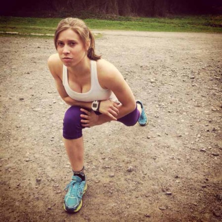 Eva Samkova, la deportista checa que compite con bigote.