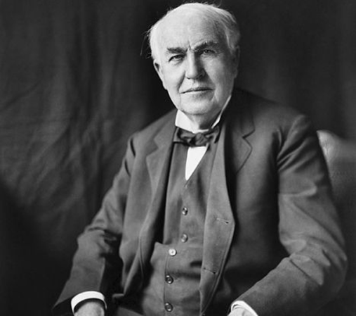 El gran inventor Thomas Alva Edison le hablaba en morse a su compañera en lugares públicos y lo hacía mediante golpecitos en su muslo.