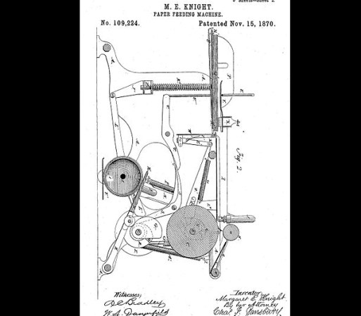 8. Margater E. Knigh: fue nombrada “la inventora más famosa del siglo 19”. Con el afán de ahorrar, Knight creó una máquina para hacer bolsas de papel.