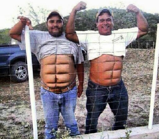 Y por supuesto de alguna que otra barbaridad como esta… “Que six-pack ni que nada… así se hacen los ‘cuadritos’”.