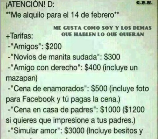 ¿No tienes con quien salir pero te quieres rentar?