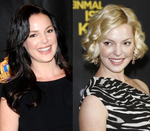Katherine Heigl no se ve tan mal de cabello negro pero la prefiero rubia.