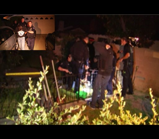 Finalmente, el hombre fue arrestado después de ser encontrado entre los arbustos del jardín de una casa cerca del área.