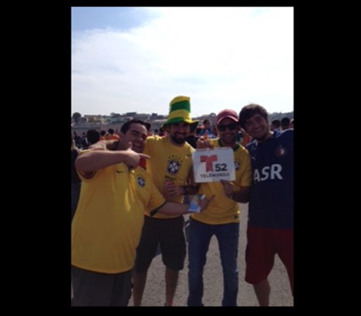 Seguidores de Telemundo 52 en el Mundial Brasil 2014