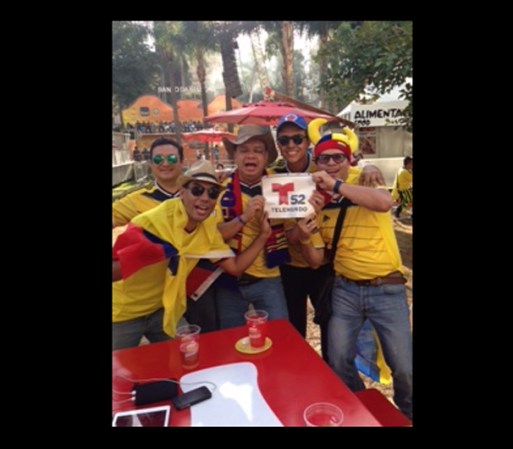Seguidores de Telemundo 52 en el Mundial Brasil 2014