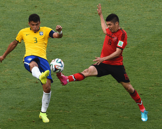 Imágenes del partido entre Brasil y México librado el 17 de junio como parte de la Copa Mundial 2014.
