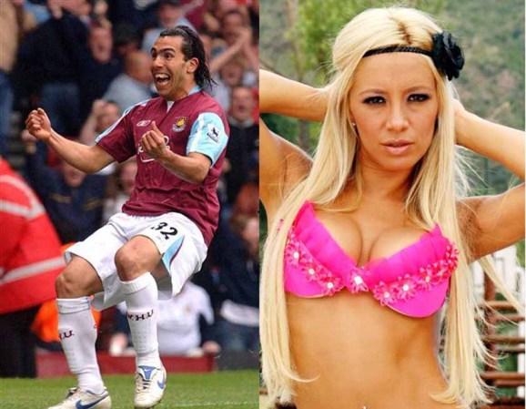Carlos Tevez, ex jugador del Boca Juniors. Ahora "el Mapache" juega para el Manchester United.