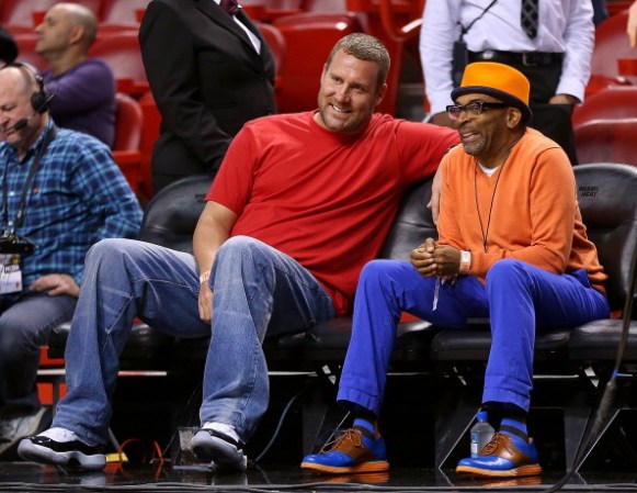 Famosos en juegos del Heat: Quarterback Ben Roethlisberger de los Pittsburgh Steelers.