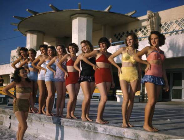 Competencia Sarasota Sun-Debs en Lido Beach, 1949.