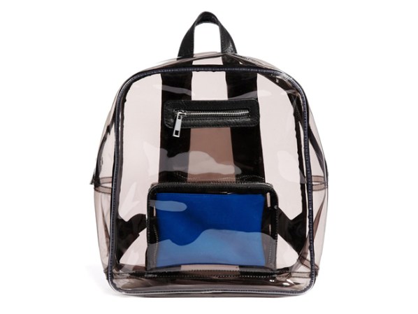 Maletín transparente de Asos. Encuéntralo en asos.com, $53.