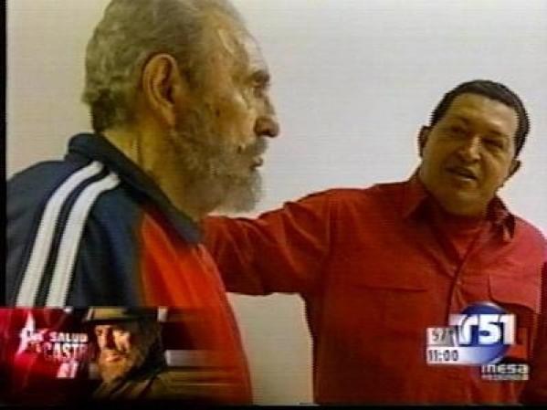 Chávez es el que lleva la voz cantante durante el encuentro.