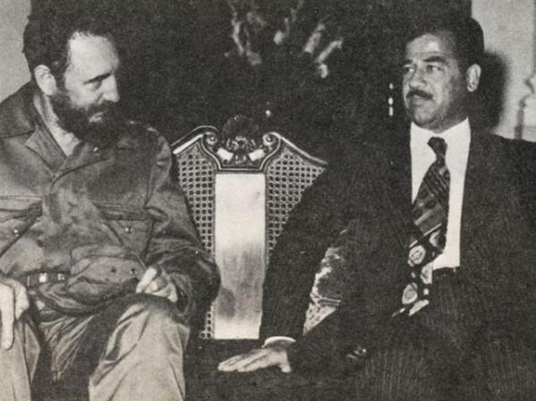 Castro con Hussein