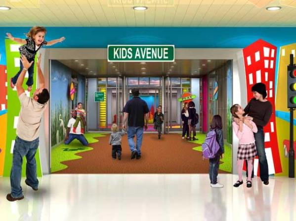 Zona infantil: Kids Avenue.