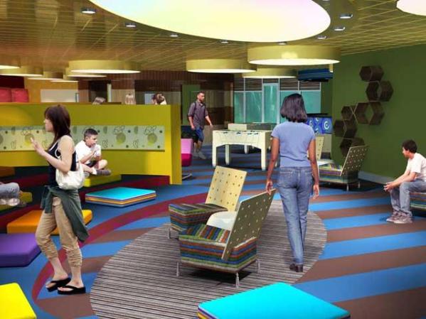 Zona juvenil: The Living Room.