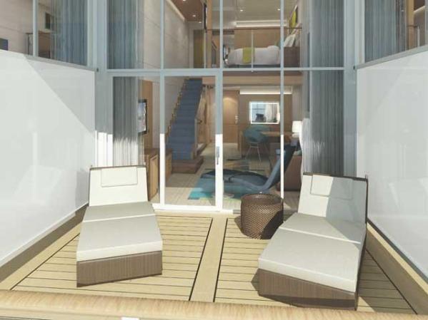 Loft Suite, balcón.
