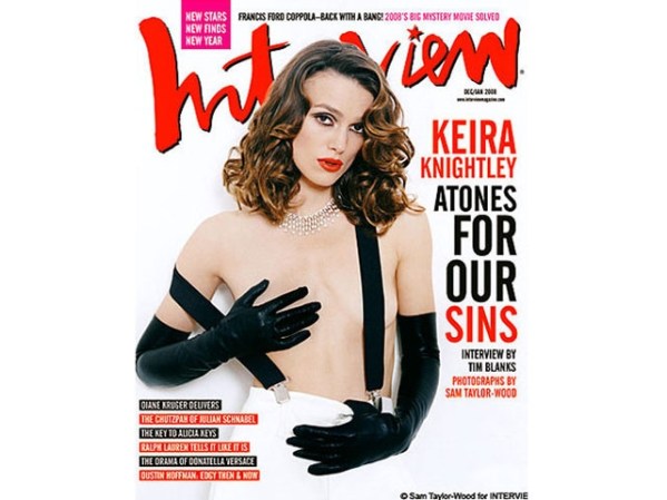 Keira Knightley en Interview (enero, 2008).