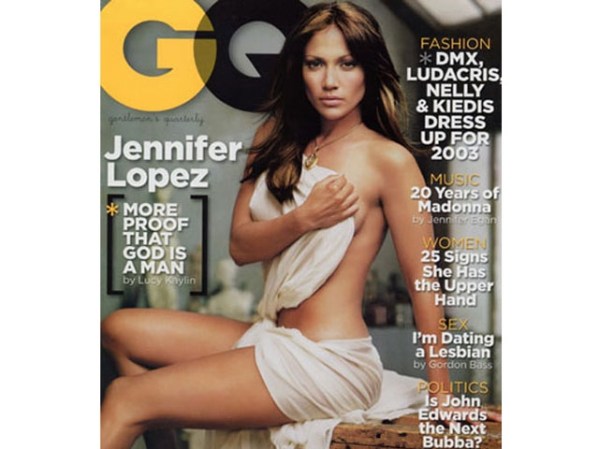 Jennifer López en GQ (diciembre, 2002).
