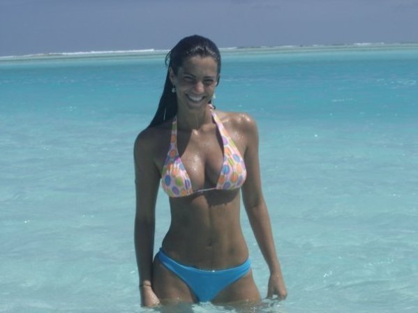 Disfrutando de la playa.