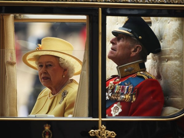 La reina Isabel con su esposo, el duque de Edimburgo.