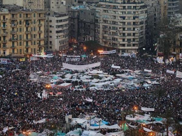 FEBRERO, 2011: Protesta en Egipto.