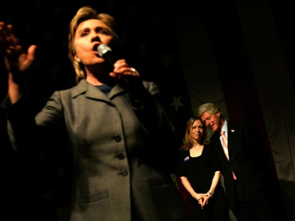 ABRIL, 2007: Hillary Clinton durante su infructuosa campaña presidencial.