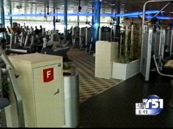 El gimnasio cuenta con toda serie de aparatos, muy útiles para bajar la comida que se sirve en este crucero.