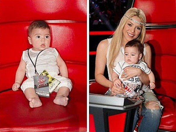 Milan y Shakira en 'The Voice'.