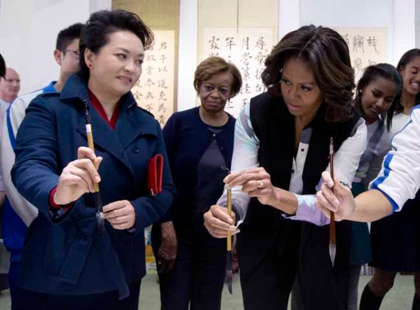 Michelle Obama destila simpatía y elegancia en China.