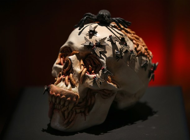 LONDRES, INGLATERRA: Craneo elaborado por Jake & Dinos Chapman llamado 'Migraine'