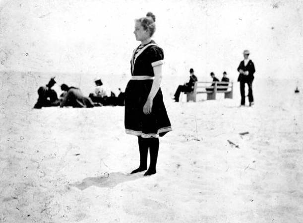 Así se vestían para la playa en 1895. West Palm Beach.
