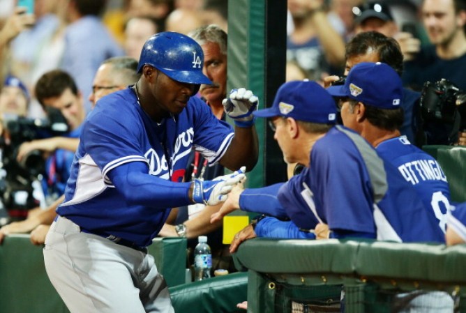 Yasiel Puig #66 de Los Angeles Dodgers en medio de una polémica que lo vincula al contrabando humano y al grupo narco Los Zetas.