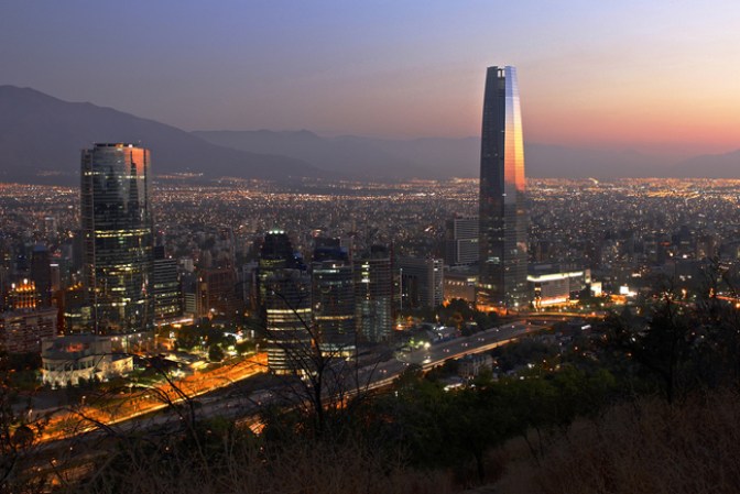 En primer lugar esta Santiago de Chile.